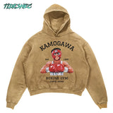 2024 Men Spring Hoodie Retro Japanese Anime Graphic Hoodies Boxer Hip