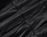Bomber graffiti puffer hooded quilted zip-up