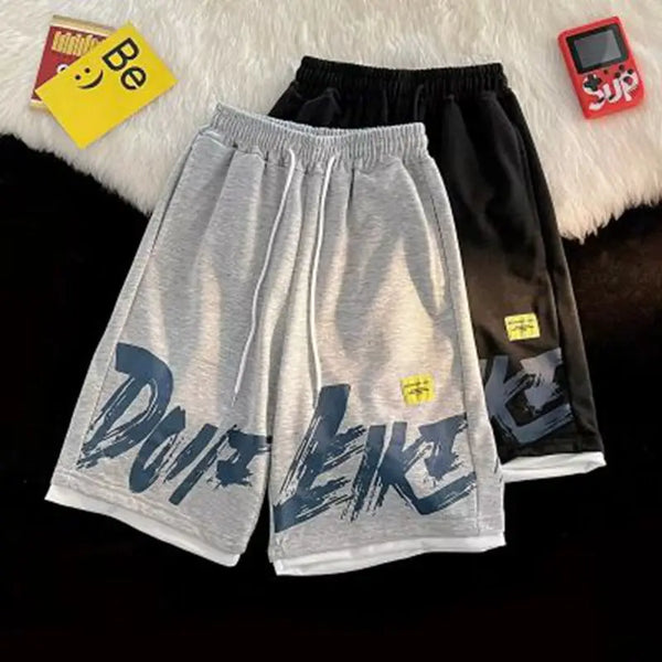 2024 mens casual shorts hip hop streetwear male gyms loose short pants joggers streetwear pants korean fashion men shorts streetwear sweatpants