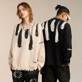 graphic fire pullover hoodie with premium fabric, trending 2025 fashion for layered outfits, men’s streetwear clothing piece