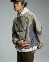 American Men Women Sweatshirt Drawstring Spring High Street Functional