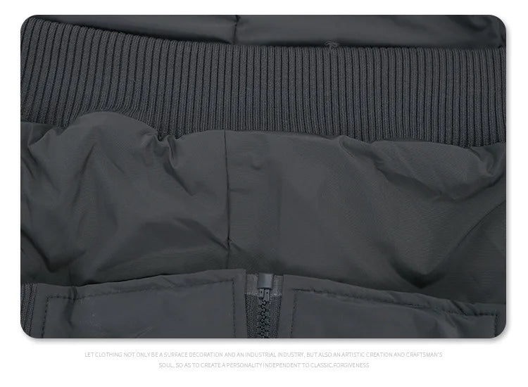 Brand New 2023 Mens Ninja Functional Dual Zipper Parkas Windproof Hooded Jacket Puffers Pockets Outdoor Work Coats Thicken #633