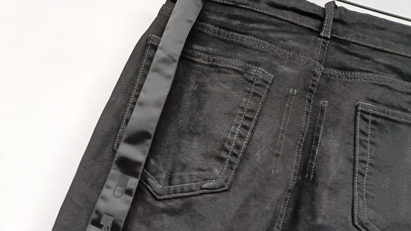 high new luxury men 2024 waxed cotton rick comfortable cotton parkour sweat casual pants tactical straight cargo u50 utility cargo pants