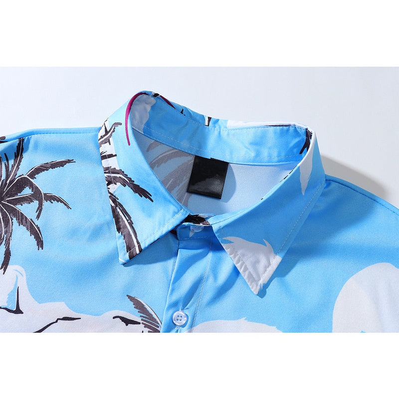 "Summer Night" Unisex Men Women Streetwear Graphic Shirt Daulet Apparel