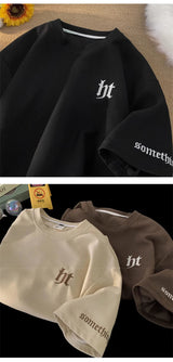 Glitchcore Aesthetic drop – 2024 Summer Letter Embroidered Waffle T Shirt Mens Y2K Vinta