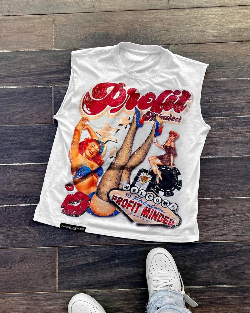 Hip Hop Fashion Casual Tee Short Sleeved Sleeveless Harajuku T Shirt Punk Loose T shirts Women Y2k Trend Tops Aesthetic Clothes