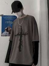 Gothic Melting smiley – Men T Shirts Autumn Men Clothes Anime Casual Long Sleeved Ov