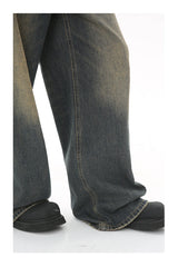 mens vintage blue baggy jeans male black loose straight denim pants y2k casual jeans trousers unique jeans style 165