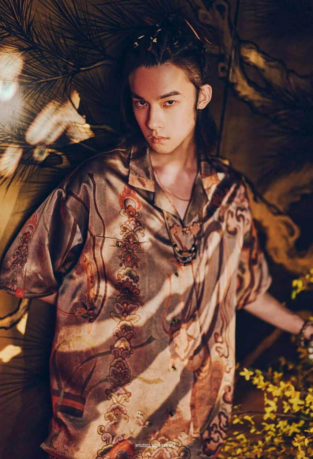 Dunhuang Feitian new Chinese style national trend printed casual short-sleeved