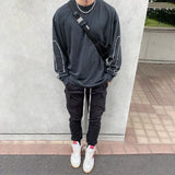 2023 Fashion Brand American Streetwear Retro Wash Plus Size Mens Loose