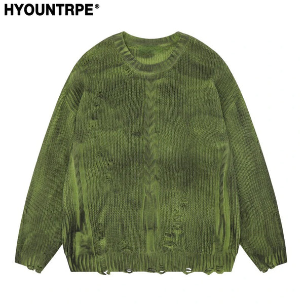 grunge oversized flame jumper built for warmth and edge, essential for winter street style, men’s streetwear clothing piece f