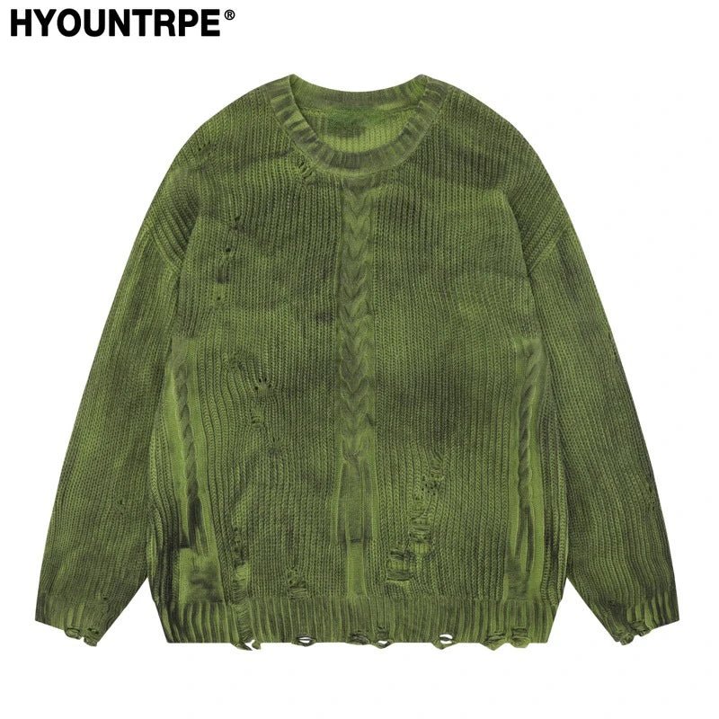 grunge oversized flame jumper built for warmth and edge, essential for winter street style, men’s streetwear clothing piece f