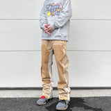 color washed denim mens jeans pants fashion graffiti patchwork loose biker red jeans streetwear hip hop casual straight pants unique jeans style 5183