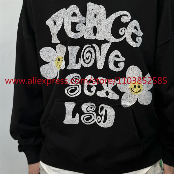2024 New Autumn Winter Vintage Long Sleeved Hoodie American Heavyweigh