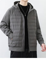 zip-up minimalist jacket, cold-season outfit - comfortable cotton fit with bold prints