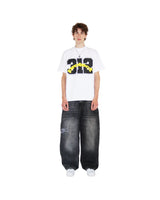 harajuku project womens low rise blue straight 2024 new wide leg pants denim jeans y2k mens vintage baggy trousers streetwear unique jeans style 4859