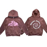 Y2K Autumn Winter Female Hoodie Letter Long Sleeve Sweatshirts Gothic