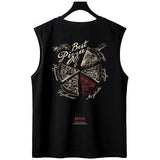 Sadcore Crying character – New Anime Cartoon Pizza Print Tank Tops Men 2024 Summer Hip