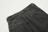 american high street vibe fashion splice jeans mens belt loose casual vintage wide leg straight denim baggy jeans pants trouser unique jeans style 1458