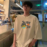 Sadcore Oversized shirt – Korean Style Street Letter Printed Short Sleeved T Shirt For