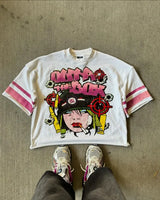 Cyberpunk Vintage t-shirt – Harajuku Trendy High Street Clothing Fashion Anime Letter Pr