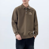 Men Embroidery Fashion Loose Casual Pullover Sweatshirt Spring Autumn