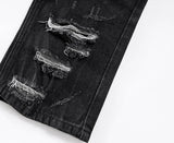 harajuku scratched ripped holes denim jeans mens zipper jeans hip hop fashion streetwear new casual straight joggers jean pants unique joggers style 2658