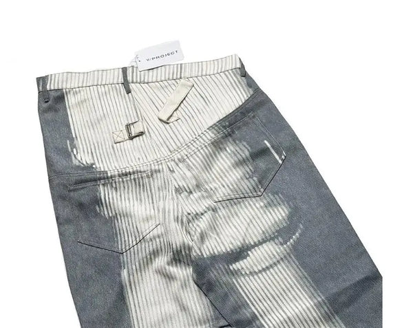 2024 brand new classic denim zipper slim fit y project straight pant jeans cotton denim pants comfort casual jeans 743 denim street jeans