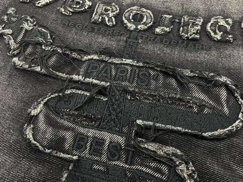 New 2024 Capacity Embroidered Project Messenger Strap Bag Men Women High Quality denimFunctional Shoulder Bags #787