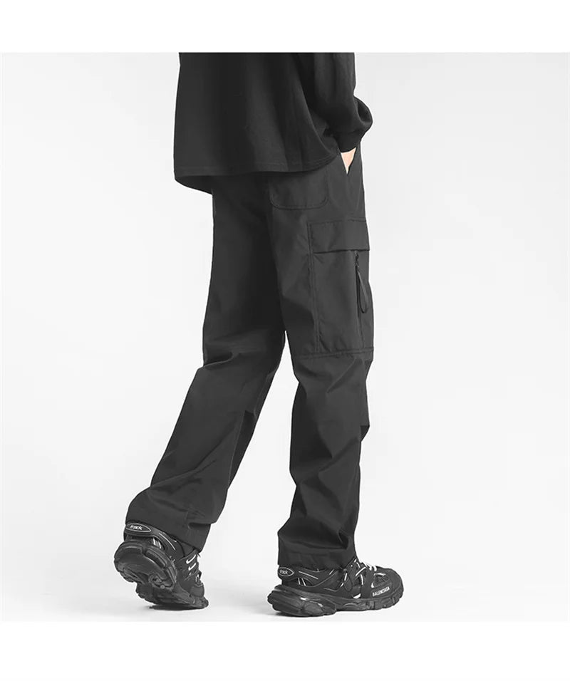 autumn mens cargo pants casual hip hop multi pocket trousers streetwear techwear sweatpants functional baggy pantalones hombre unique joggers style 221
