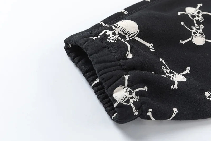 new 2023 hot luxury men classic skull head black saint comfortable cotton parkour sweat casual pants sweatpants 710 casual joggers