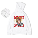 Goth Funny Finger Crossed Graphic Print Men Hoodies Casual Y2K Streetwear