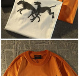 Cyberpunk Melting smiley – Pure Cotton American Retro Hound Short Sleeved T Shirt For M