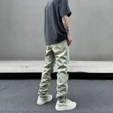 retro washed skinny jeans men pant destroyed ripped holes slim biker zipper jeans trousers fashion streetwear hip hop joggers unique joggers style 5225
