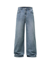 men wide leg straight streetwear fashion loose casual vintage denim baggy jeans pants women y2k jeans trousers unique jeans style 1859