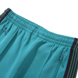 sea blue casual pants men woman loose comfortable side edge weaving stripe embroidery drawstring joggers sweatpants unique joggers style 5250