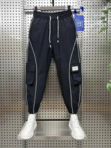 stripe decoration hip hop street harem pants outdoor casual trousers brand mens clothing casual cargo pants for men baggy trous utility cargo pants