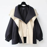 Waist Mid Length Windbreaker 2024 New Korean Style New High End Womens