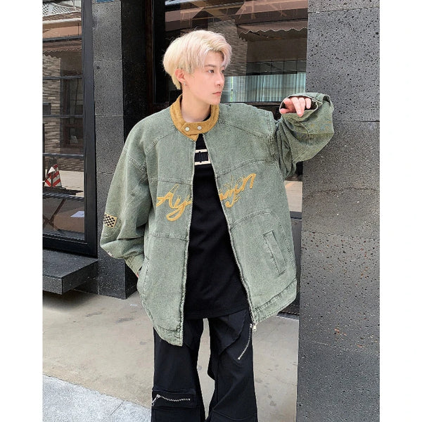 techwear zip bomber, urban street style, mens fashion