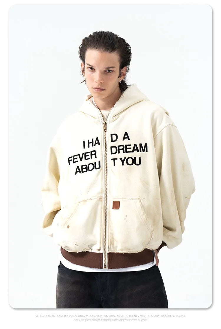 glitchcore crying character featuring graffiti printed fleece casual hoodie