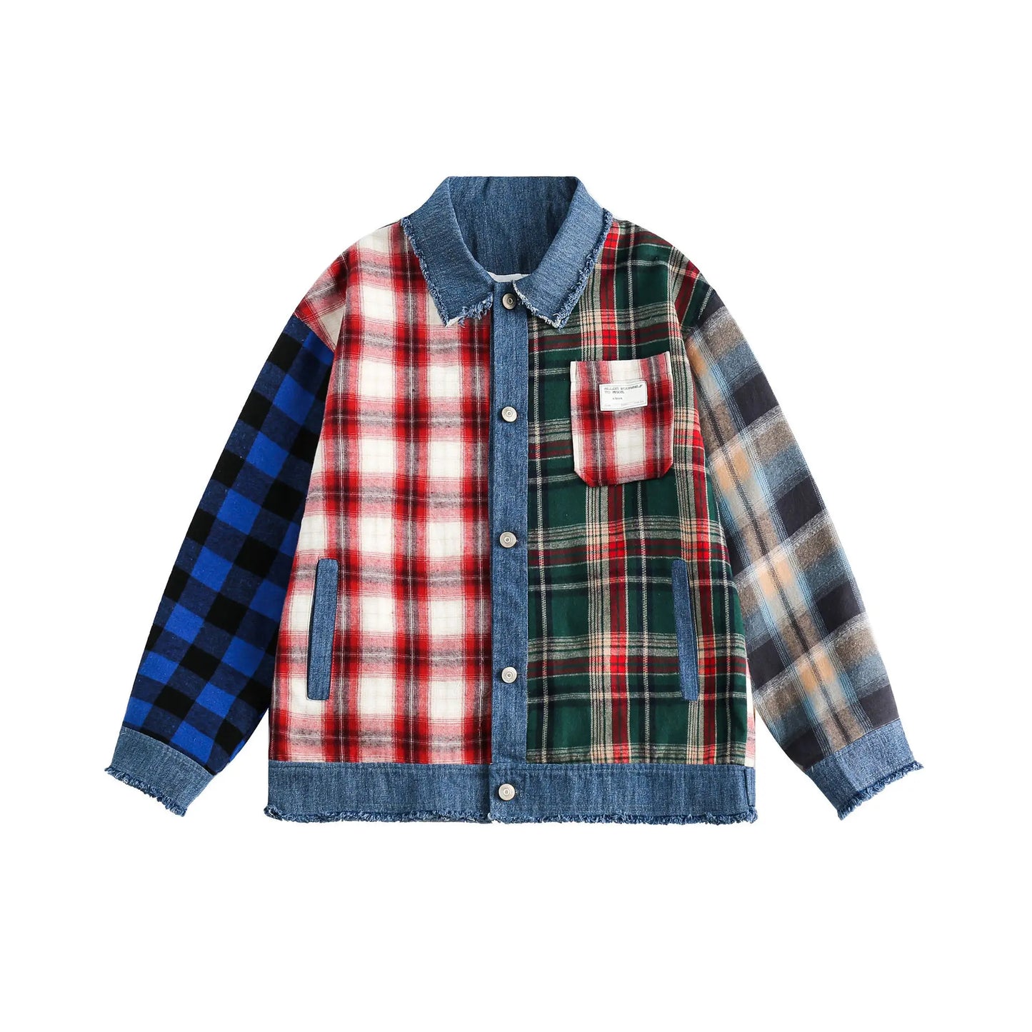 hip unisex style men-hip-hop-denim-jacket-plaid-patchwork-oversized-harajuku-y2k-unisex-jeans-jackets-2023-man-fashion-causal-jacket-outwear premium quality hop fit material - casual style streetwear oversized fashion 61c1c3 print image graphic high essential urban everyday wear design streetwear design ID 87d01