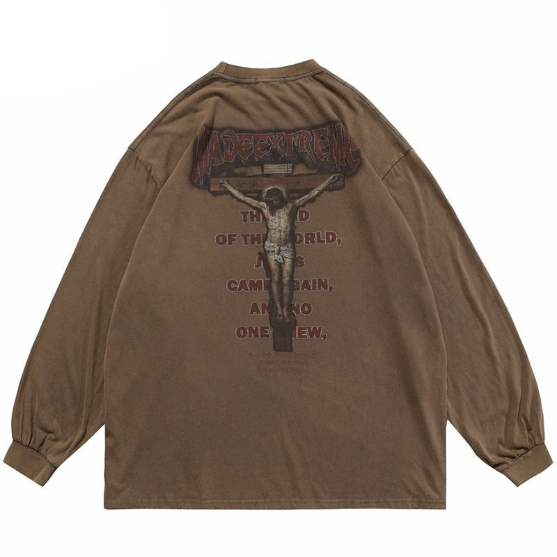 "Fallen King" Unisex Men Women Streetwear Graphic Sweatshirt Daulet Apparel