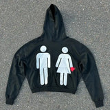 Trapwear Streetwear – Harajuku Oversized Vintage God Letter Print Hoodies Women – Streetwear Fashion for Men & Women