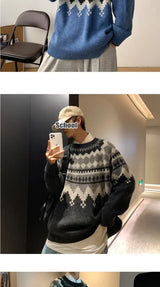 grunge oversized knit streetwear piece for layered look and winter street fits, ideal for men’s fashion and seasonal streetwe
