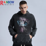 rainbowtouches washed hoodie 2022 men fashion autumn hip hop fashion high street skull graphic print unisex essential hoodie high quality cotton pullover, streetwear fashion hoodie, unique limited edition hoodie