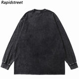 Y2K Graphic Tee – Hip Hop Long Sleeve Tshirt Streetwear Ghost Graphic – Edgy Streetwear for All Genders