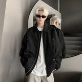 American Vintage Niche Lapel Jacket Men Spring And Autumn Pleated Desi