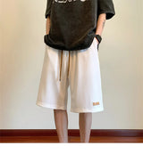 summer running baggy y2k shorts for men casual gym sport short pants threaded solid drawstring basketball bermuda masculina unique shorts style 3543