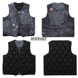 hip hop loose jacket vest unisex casual cotton padded vests mens harajuku streetwear printed sleveless warm reversible coat b - variant style 8ce50c for streetwear fashion