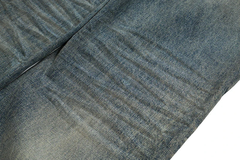 Harajuku Streetwear Washed Dirty Baggy Blue Jeans for Men and Women Straight Vintage Casual Denim Trousers Ropa Hombre Cargos